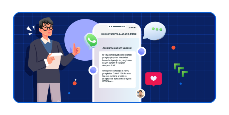 Free Chat konsultasi personal dengan pengajar terbaik